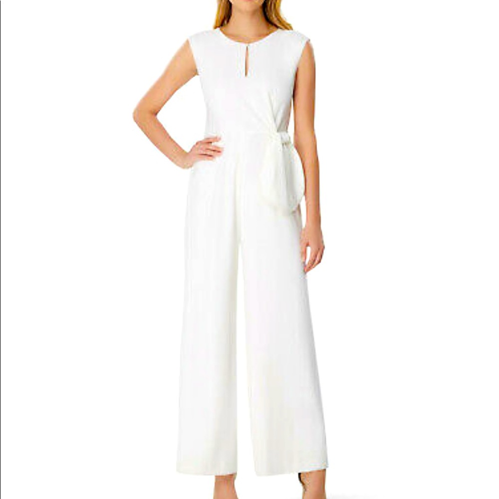 White Tahari Jumpsuit